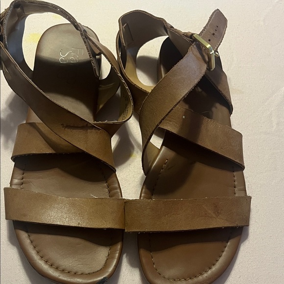 Franco Sarto Brown Sandals - Picture 1 of 4